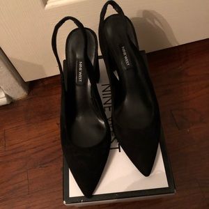 Nine West Black Suede Pumps